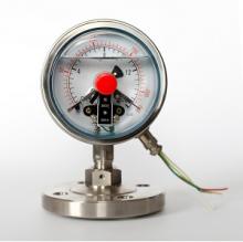 Diyafram contalı, yağ dolu elektrik temaslı basınç göstergesi