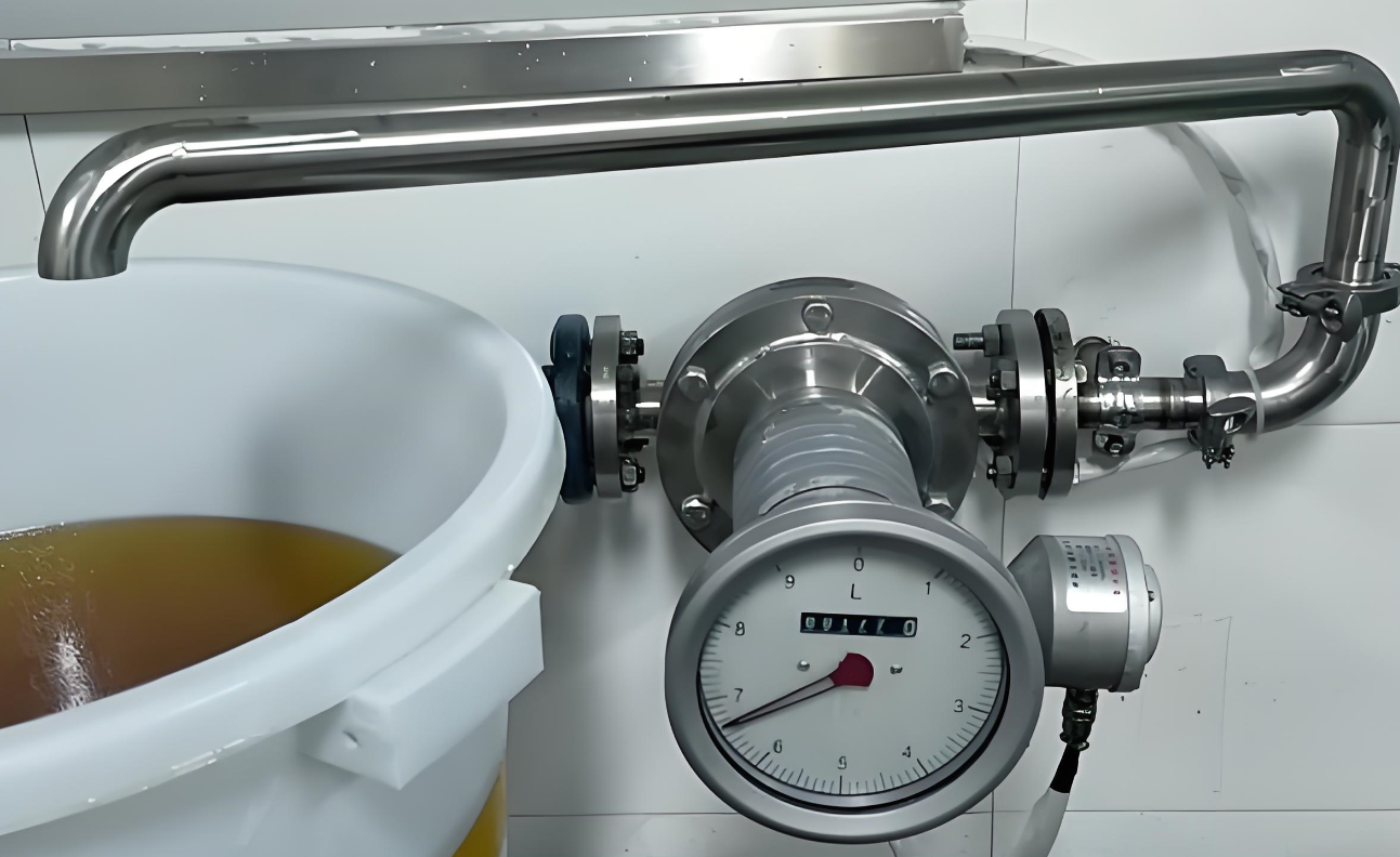 chemical flow measurement by oval gear flow meter
