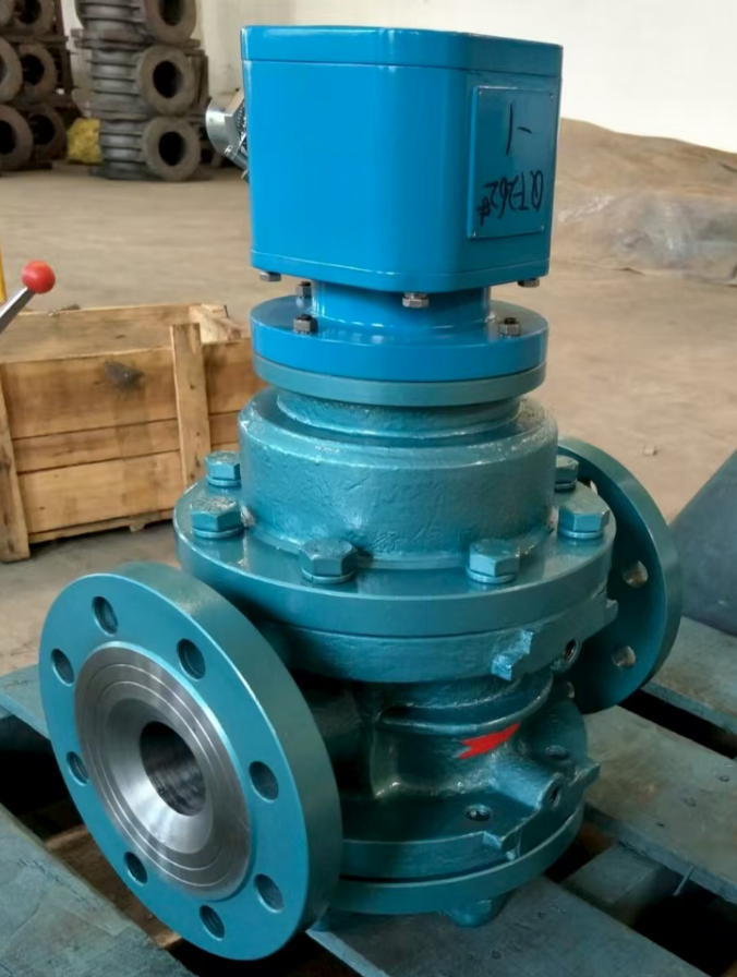 DN40 oval gear flow meter with DN50 Expander flanges