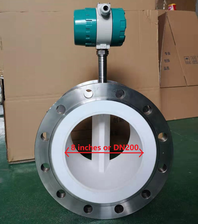 8 inçlik basınçlı hava akış ölçer 8 inches compressed air flow meter