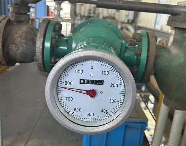 Glikol akış ölçümü için mekanik akış ölçer Mechanical flow meter for glycol flow measurement